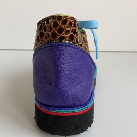 Soletech art to wear painted lace sneakers palm trees sun and moon - Picture 7 of 16